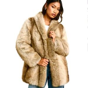 Premium Mink Faux Fur Coat